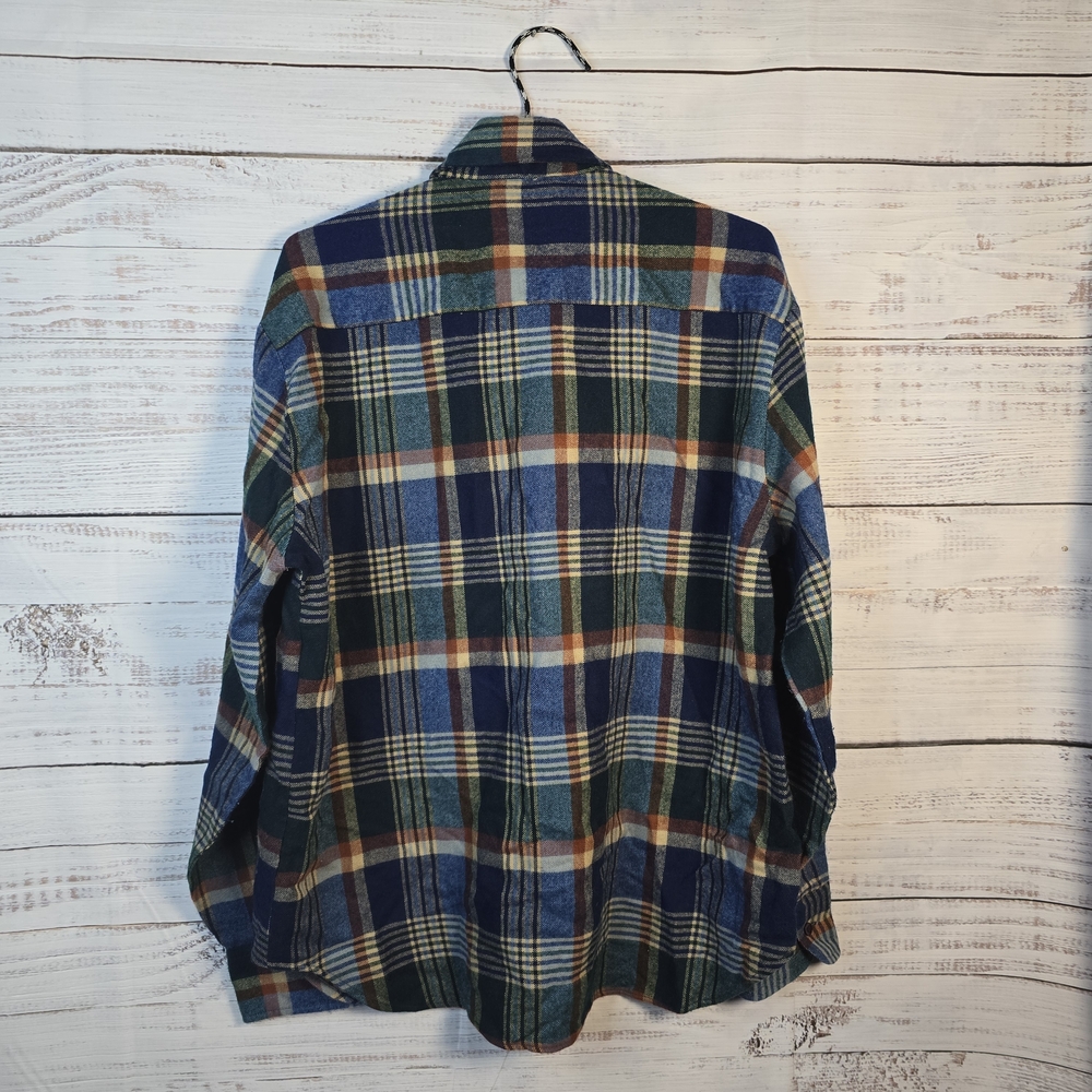 Arrow Plaid Vintage Flannel‎ Shirt Size Large – 90s Outdoorsy Button Down - Picture 2 of 4